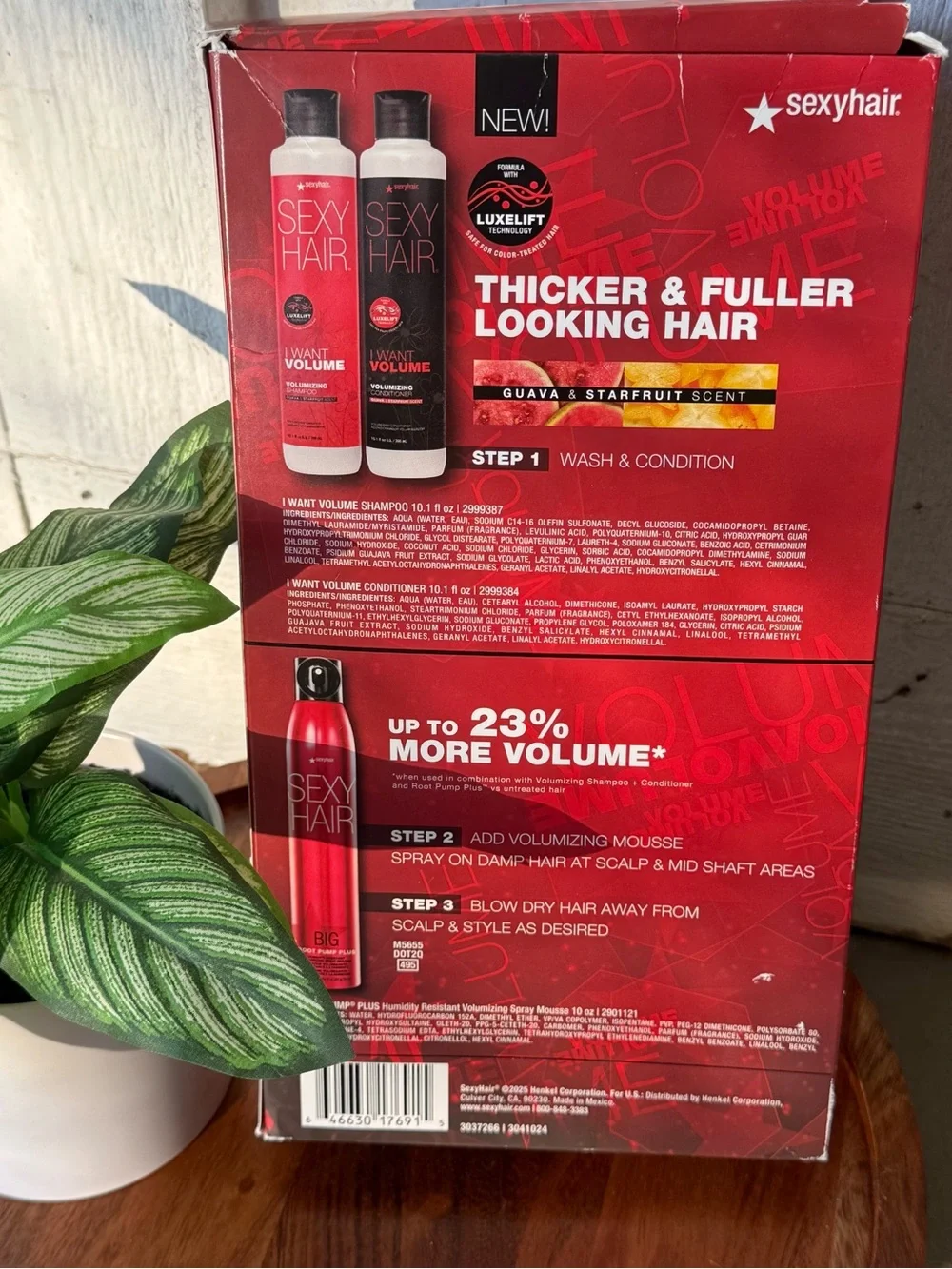 NEW SET of (3) THREE - SexyHair - Volumizing - Shampoo, Conditioner & Mousse